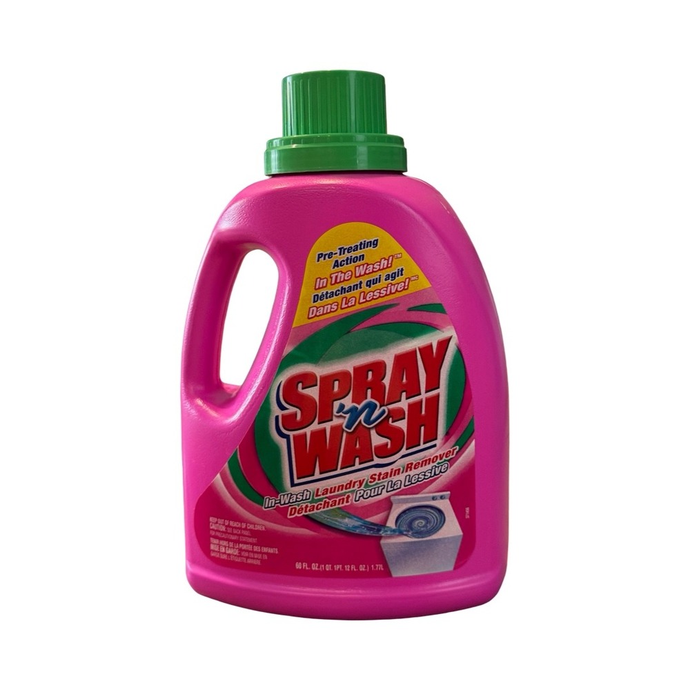 Spray N Wash In Wash Stain Remover PINK BOTTLE 60 Oz NOS Scented Discontinued
